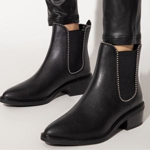 Coach Leather Bowery Bead Booties Size 8
